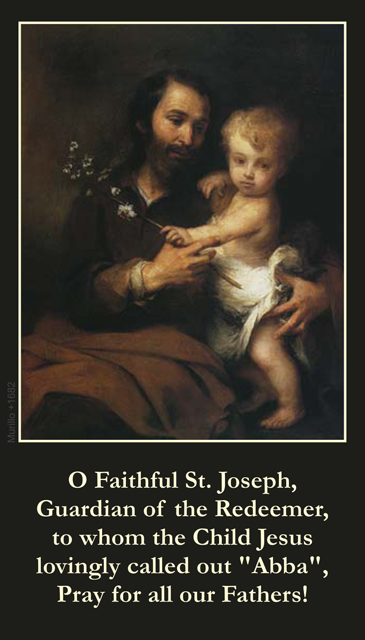 Father's Day Prayer Card - ENGLISH